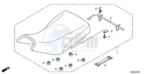 TRX500FPAC drawing SEAT