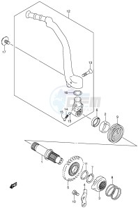 RM250 (E3-E28) drawing KICK STARTER (MODEL K5 K6)