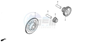 CG125M drawing STARTING CLUTCH