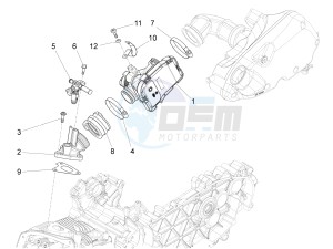 LX 150 4T 3V IE NOABS E3 (APAC) drawing Throttle body - Injector - Induction joint