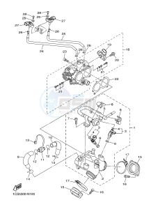 XVS1300A MIDNIGHT STAR (1CS5) drawing INTAKE 1