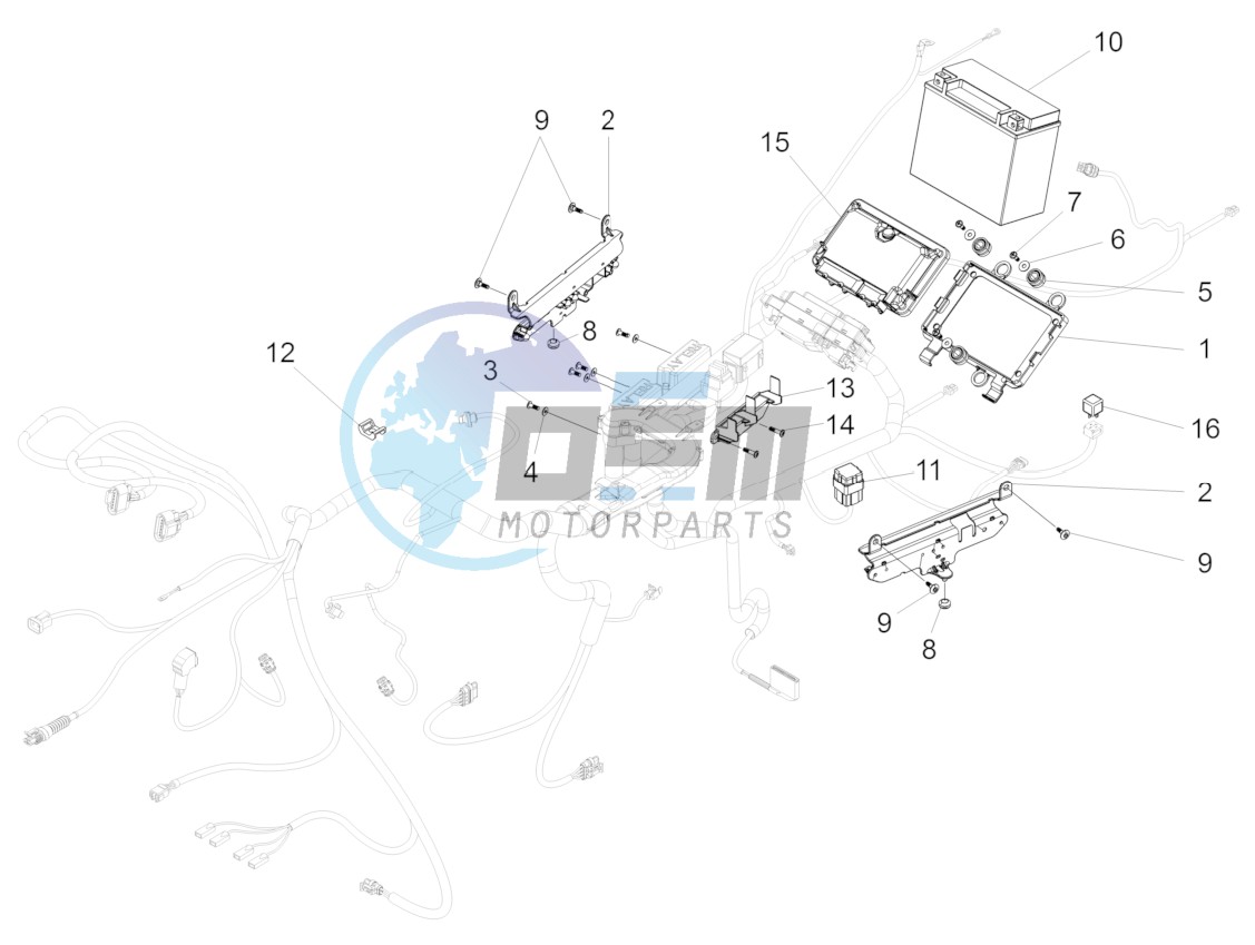 Rear electrical system