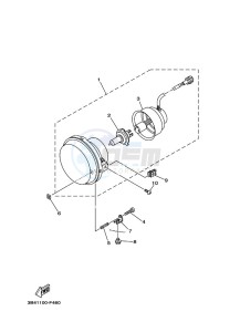 YXM700E YXM70VPXK (B5FF) drawing HEADLIGHT