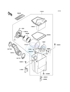 KLF300 KLF300-B18 EU GB drawing Air Cleaner