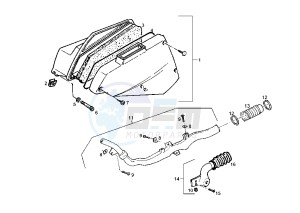 BOULEVARD 125-150 cc drawing AIR CLEANER