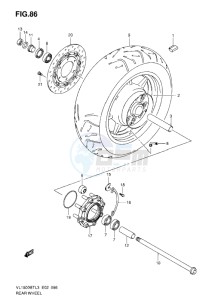 VL1500 BT drawing REAR WHEEL