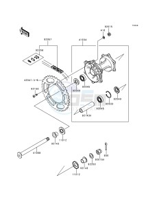 KX 125 K [KX125] (K2) [KX125] drawing REAR HUB