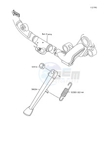 VN 1500 A [VULCAN 88] (A6-A9) [VULCAN 88] drawing STAND-- S- -