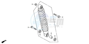 TRX350TE RANCHER ES drawing REAR CUSHION