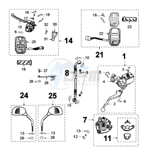 LUDIX 14 REP drawing BRAKE SYSTEM