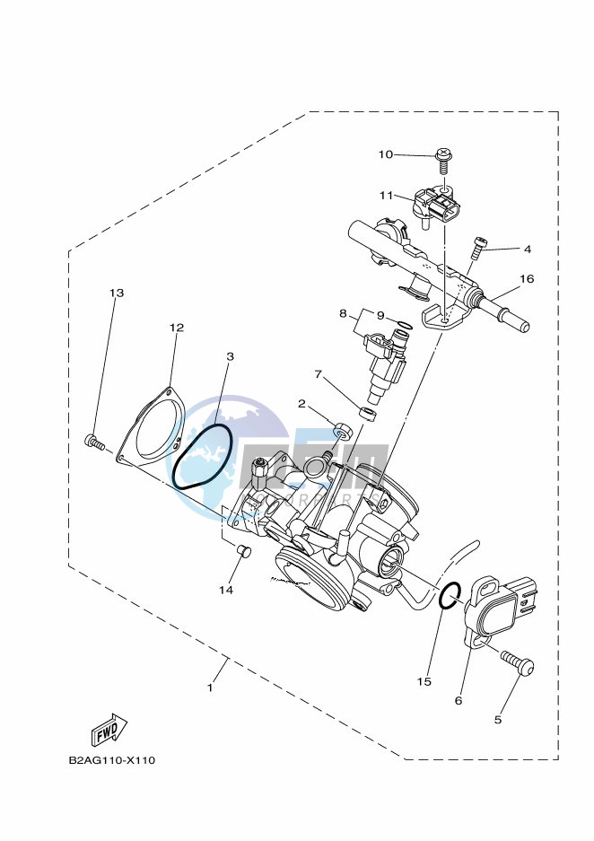 THROTTLE BODY ASSY 1