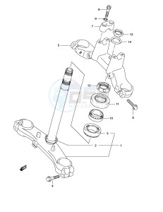 AN650 (E2) Burgman drawing STEERING STEM