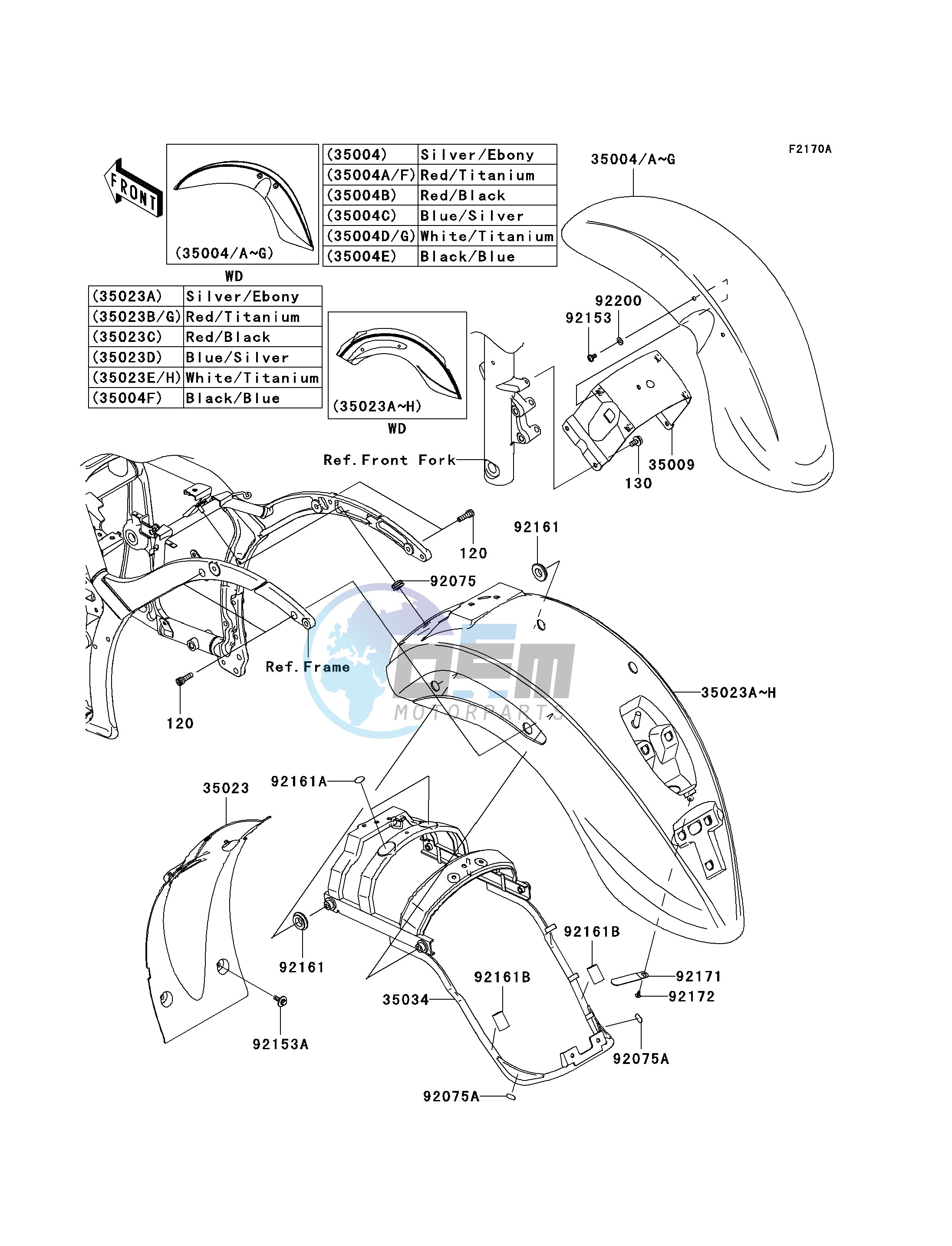 FENDERS -- JKAVN2D1 7A011497 - - -