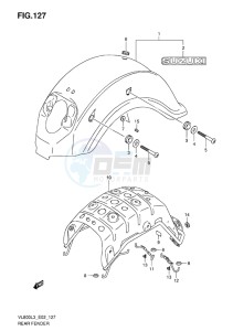 VL800 INTRUDER EU drawing REAR FENDER