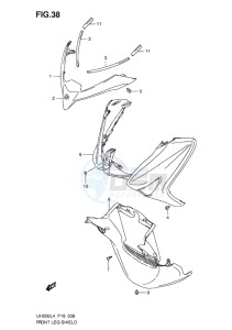 UH200 ABS BURGMAN EU drawing FRONT LEG SHIELD