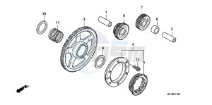 TRX400XD TRX400XD Australia - (U) drawing STARTING CLUTCH