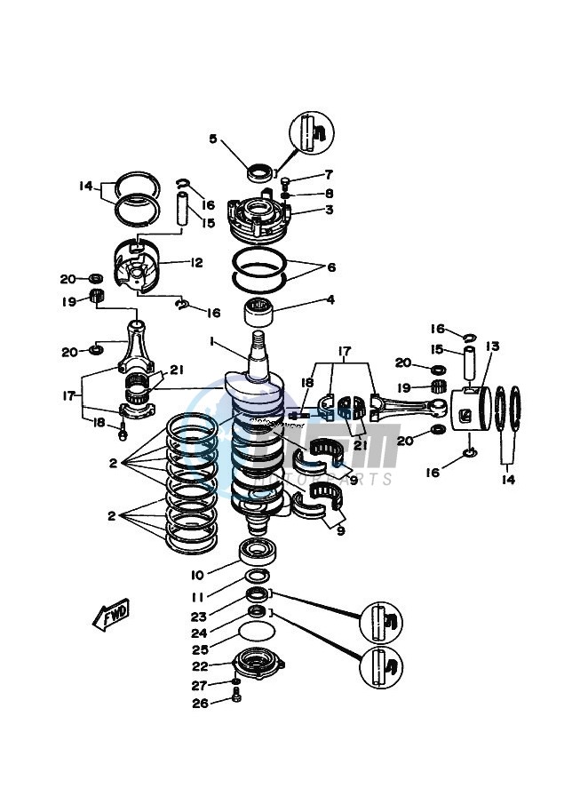 CRANKSHAFT--PISTON