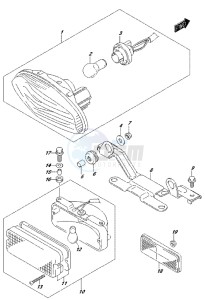 LT-A500XP drawing REAR COMBINATION LAMP