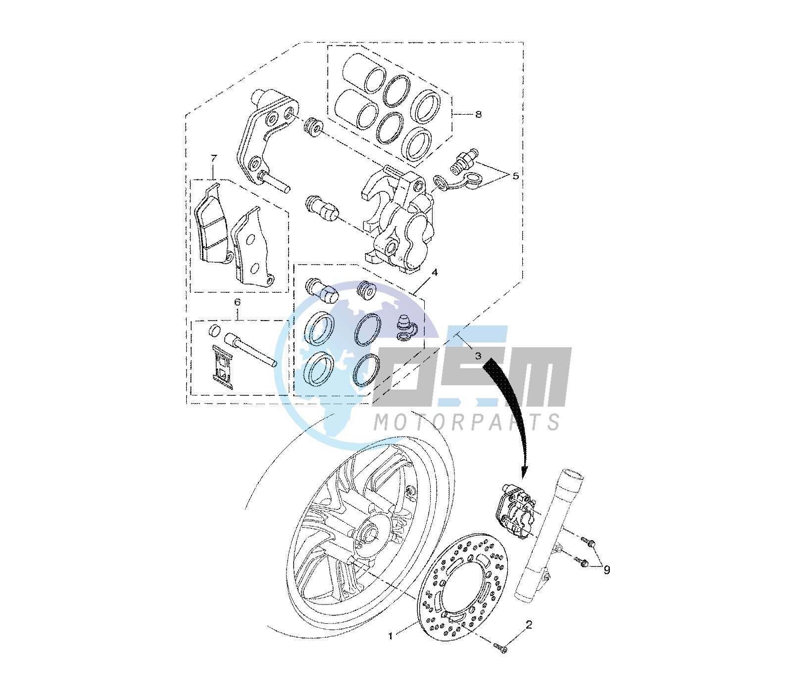 FRONT BRAKE CALIPER