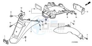 PES125R9 France - (F / CMF STC 2F) drawing REAR FENDER