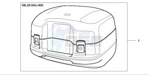 ST1100P drawing 35L TOP BOX I