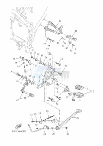 XTZ690-U TENERE 700 (BW32) drawing STAND & FOOTREST