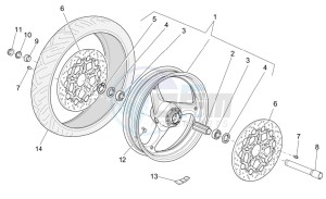 Breva V IE 850 drawing Front wheel