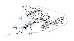 MAXSYM 600 I ABS EXECUTIVE EURO4 L7 drawing EXHAUST