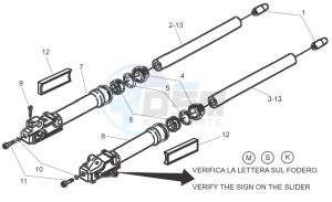 SR 50 H2O Di-Tech AND carb drawing Fork II