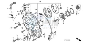 CB600FAA France - (F / ABS CMF) drawing RIGHT CRANKCASE COVER