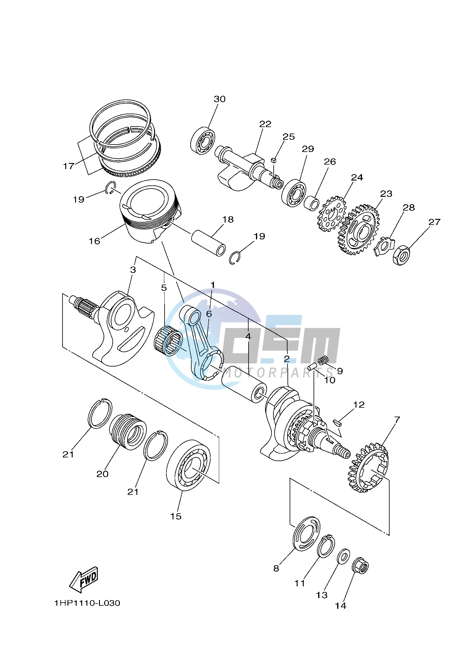 CRANKSHAFT & PISTON