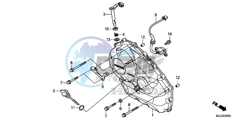 RIGHT CRANKCASE COVER (NC750X/ XA)