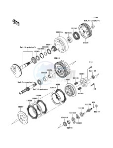 KLX110 KLX110A8F EU drawing Clutch