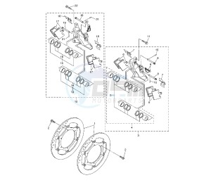 FJR AS 1300 drawing FRONT BRAKE CALIPER