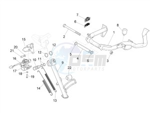 GTV 300HPE SEI GIORNI IE E4 ABS (NAFTA) drawing Stand/s