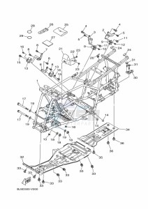 YFM450FWB KODIAK 450 (BJ5X) drawing FRAME