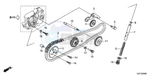 CRF70FC drawing CAM CHAIN/TENSIONER