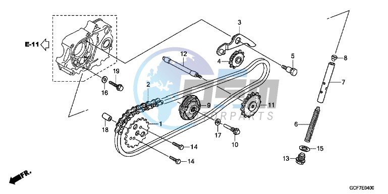 CAM CHAIN/TENSIONER