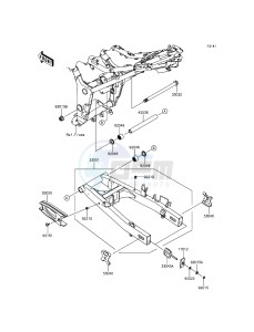 NINJA 300 EX300AGF XX (EU ME A(FRICA) drawing Swingarm