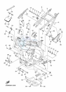 WR250F (2GBM) drawing FRAME