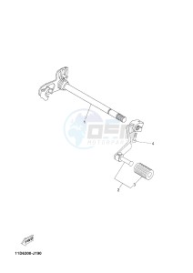 XT660Z TENERE (2BD7 2BD7 2BD7) drawing SHIFT SHAFT