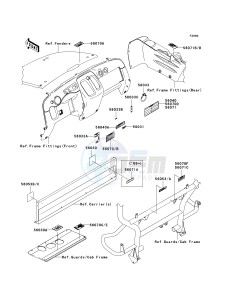 KAF 400 B [MULE 600] (B6F-B9F) B9F drawing LABELS