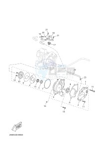 YP125RA (ABS) X-MAX125 ABS X-MAX125 ABS (2ABE) drawing WATER PUMP