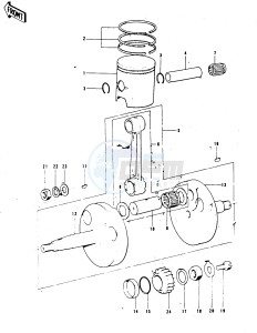 KT 250 A [TRIAL] (A-A2) [TRIAL] drawing CRANKSHAFT_PISTON