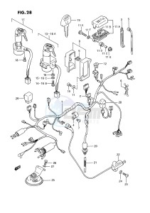 GSX1100 (E2) drawing WIRING HARNESS (MODEL J K L M N P)