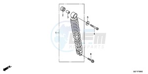 NSC50WHC drawing REAR CUSHION