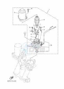 F150AETX drawing TILT-SYSTEM-2