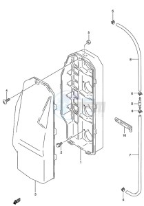 DT 140 drawing Silencer Case (S/N 231404 to 1996)