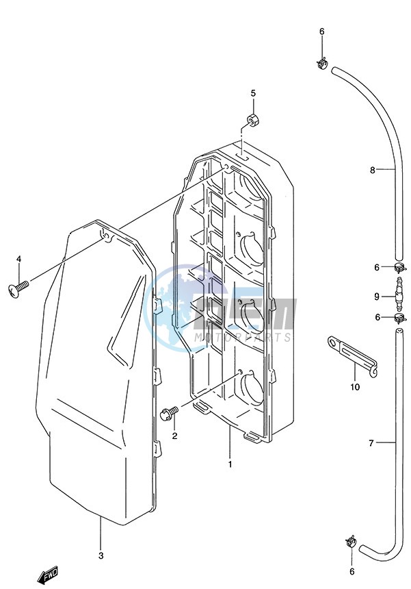 Silencer Case (S/N 231404 to 1996)