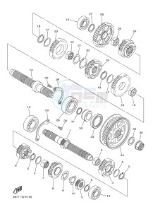 XVS950CU XVS950R ABS XV950 R-SPEC (2DXL) drawing TRANSMISSION